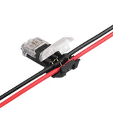 5PCS 12V T2 Wire Cable Snap In Connector Terminal Connections Joiner Auto Plug