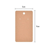 200pcs Earring Cards Jewellery Cardboard Paper Jewelry Display 9x5cm - WHITE