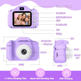 Camera Toys Kids Boys Girls Children Portable Child Digital Gift - Purple