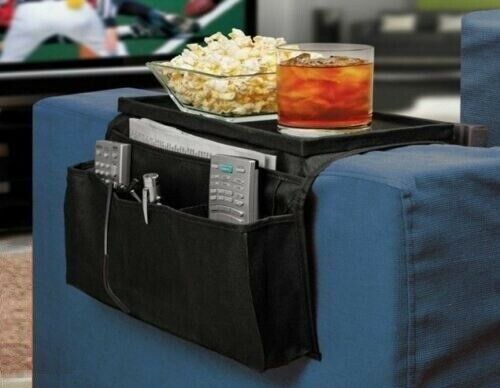 6 Pockets Sofa Handrail Couch Armrest Organizer Remote Control Holder Bag