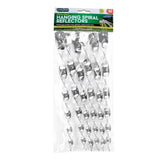 12PCE Spiral Bird Deterant Reflectors Silver Weatherproof Garden Greens 29cm