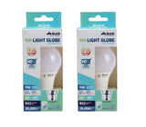 2PK Bulb 9W LED Cool White Bayonet B22 Energy Saving Lasting Light Globe