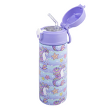 Oasis Stainless Steel Double Wall Insulated Bottle sipper 550ml Mermaid Unicorn