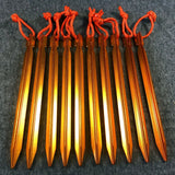 8X Aluminum Alloy Outdoor Camping Trip Tent Peg Christmas Gift New Tools 18cm