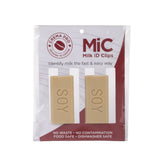 Set with 2 Milk ID CLIPS Pro Milk ID Clips Crema Jug Handle Tan - SOY