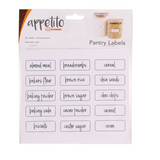 Appetito Pre Printed Pantry Labels Perfect Organizing Pantry Pack of 45