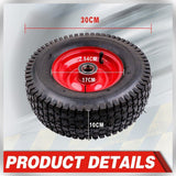 13" Wheelbarrow Trolley Wheel 5.00-6 Pneumatic Tyre 25.4mm Bore Tire Steel Rim