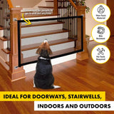 1PCE Pet Guard Gate Mesh Bite Pet Basic Resistant Doorways Stairs 76 x 182cm