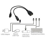 Micro USB Male Female to USB OTG Cable For Amazon Firestick Fire Stick 4K TV