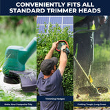 2PCE Trimmer Line Blue Durable Impact Resistant Garden Greens 8m x 3mm