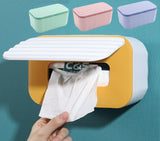 1PK Green Tissue Box Wet Wipes Dispenser Paper Storage Case With Lid Dustproof