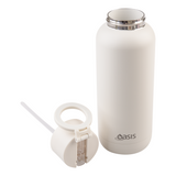 Oasis Mag-Grip Stainless Steel Moda Drink Bottle 1L Phone Selfie - Alabaster