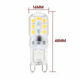 1PK LED Dimmable Replace Halogen Lamps Light Bulb AC220-240V 3W G9 - Warm White