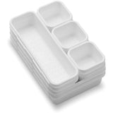 MadeSmart Interlocking 8 Piece Small Bin Pack Multi Purpose Storage White