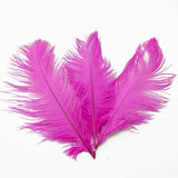 5pcs Ostrich Feather 25-30cm DIY Crafts Event Feathers Wedding Party Decor Pink
