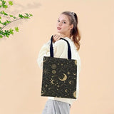 Sun And Moon Printed Tote Bag Lightweight Yoga Pilates Shoulder Bag Meditation