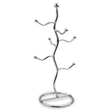 Entree Wiggly Mug Tree Constructed Sturdy Steel Durable Premium - Chrome