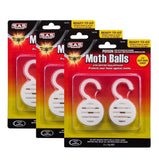 6PCE SAS Mothballs Non-Toxic Cage 70G Moths Bedroom Office Storage