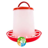 2PCE Poultry Feeder Pellet Dispenser 3KG Carry Handle Pet Basic  27 x 26cm