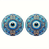 2pcs Stylish Evil Eye Car Cup Holder Coaster Water Absorbable Car Cup Mats