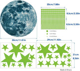 435Pcs Wall Glow In The Dark Stars & Moon Stickers Decal Kids Nursery Bed Room