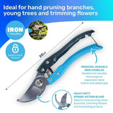 Pruning Shears Plant Scissors Trim Fruit Tree Snips Branch Garden Secateurs 20cm
