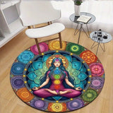Mandala Chakra Round Area Rug Floor Carpet Home Decoration