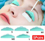 5Pairs Eyelash Perming Pad Silicone Curler Rods Lashes Lift Extension Assorted