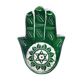 Soapstone Chakra Hamsa Incense Stick Burner Holder Set of 7 pieces