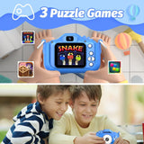 Camera Toys Kids Boys Girls Children Portable Child Digital Gift Dog - Blue