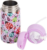 Oasis Double Wall Insulated Kids Drink Bottle Stainless Steel 400ml LadyBug
