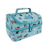 Sachi Insulated Double Decker Lunch Bag Tote Storage  Style 235 - Puppy Dogs