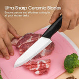 5pc Ceramic Knife Set with Peeler – Precision and Durability for Your Kitchen