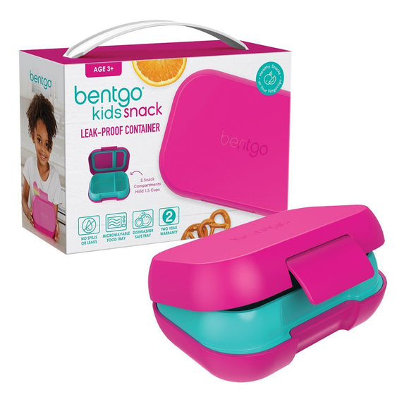 Bentgo Kids' Leak Proof Snack Container - Fuchsia/Teal