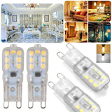 1PK LED Dimmable Replace Halogen Lamps Light Bulb AC220-240V 3W G9 - Warm White