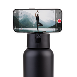 Oasis Mag-Grip Stainless Steel Moda Drink Bottle 1L Phone Selfie - Black