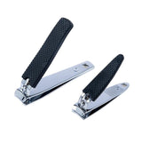 2pc Nail Clipper Set Stainless Steel Manicure Pedicure Finger Toe Clippers Kit