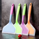 Non-stick Silicone Spatula Beef Meat Egg Kitchen Scraper Wide Shovel Assorted