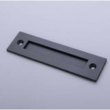 Door Handle Sliding Flush Pull 12" Barn Wood Door Gate Stainless Steel - Black