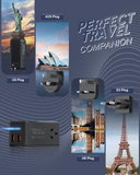 100W USB-C GaN Charger USB C Fast Charging Station Travel USBC Powerboard 2 Out