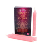 Pack of 20 Candle Magic Spell LUCK Candles Rituals - Pink