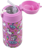 Oasis Double Wall Insulated Kids Drink Bottle Stainless Steel 400ml Unicorn