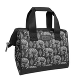 Sachi Insulated Lunch BagTote Storage School Work Recess Style 34 Boho Elephants