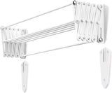 Polder Wall Mount Accordion Drying Rack 5.3m Lightweight Durable Line Space