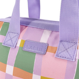 Sachi Insulated Lunch BagTote Storage School Work Recess Style 34 Pastel Checks