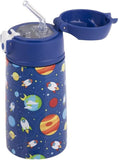 Oasis Double Wall Insulated Kids 400ml Drink Bottle Stainless Steel -Outer Space