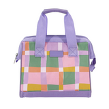 Sachi Insulated Lunch BagTote Storage School Work Recess Style 34 Pastel Checks
