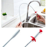 Flexible Spring Pick Up Tool Drain Unblocker Stick Snake Cleaner Hair Remover