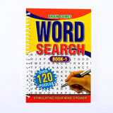 2x Book Word Search Spiral Puzzle Book A5 144pg Mind Power Brain Game