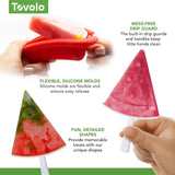 Tovolo Stackable Ice Pop Mould Block Iceblock Popsicle Set 4 - Watermelon